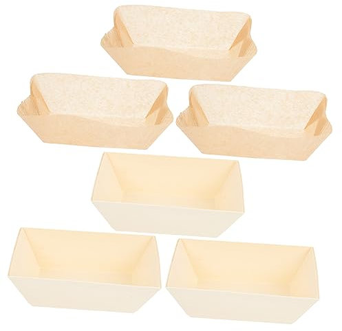 PRETYZOOM 3St Kuchen Tablett aus Holz Brotbackform aus Holz Backen aus Holz kühlschrankdeo kühlschranklampe Roast Backzubehör Kuchenbackform Toast Container Weißbrot Brownie