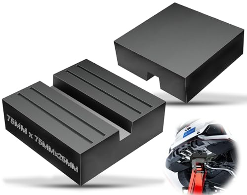 Mbsomnus 2 Stück Universal Wagenheber Gummiauflage 75x75x25mm - Quadratischer Pad Mit Schlitz, Gummiblöcke Kompatibel für Mercedes BMW Adapter