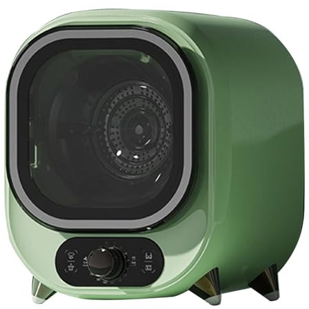 Hydravex Wäschetrockner mit Sensor-Trocknung, kompakter 450-W-Wäschetrockner mit Abluftkanal und Edelstahlwanne, tragbarer Wäschetrockner für Wohnung, Zuhause, Wohnheim, Wohnmobil,Green