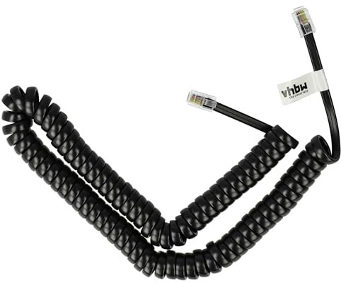 vhbw 1x cavo a spirale RJ10 sostituisce Unify V30146-H4010-L589 per telefono fisso, ricevitore telefonico - Cavo telefonico