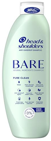 Head & Shoulders Bare Pure Clean Anti-dandruff Shampoo. Minimal Ingredients for Oily Scalp. 400 ml