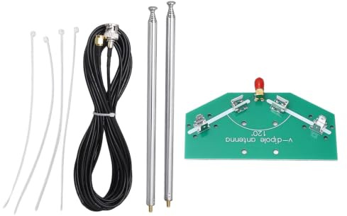 Antenna Dipolo V FM 78M-415MHz Telescopica per Applicazioni Aeronautiche