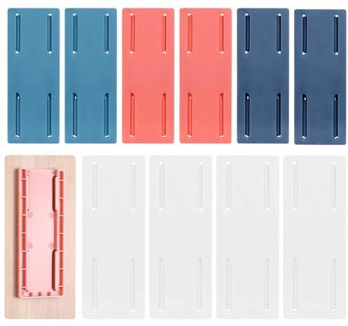10 Pcs Adhesive Socket Holders, Self-Adhesive Punch-Free Power Strip Mounts for Extension Leads, Remotes, Routers, Home Office & Kitchen Cable Management