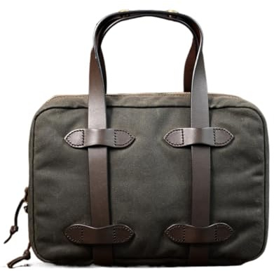 RAABYU Petite Mallette en Toile pour Homme, Format Professionnel, 31 x 22 x 7 cm, Style décontracté et Tendance.