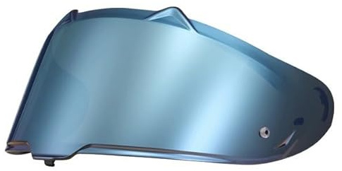 LS2, Visiera per casco moto FF807 CHALLENGER II / FF817 DRAGON (Triangle Shape), Blu Iridio