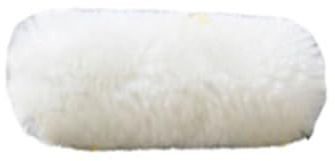 NiuLumea Spazzola a rullo in lana da 5,1 cm, ergonomica, per pittura con impugnatura morbida, diametro 20 mm, struttura in polipropilene, colore bianco