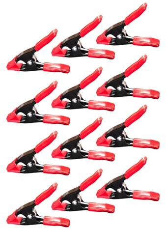 Multiple Functional Spring Loaded a Clamps Heavy Duty Clip Set Metal Iron Construction for Wood Greenhouse Projects Multiple Purpose Workshop Clamp