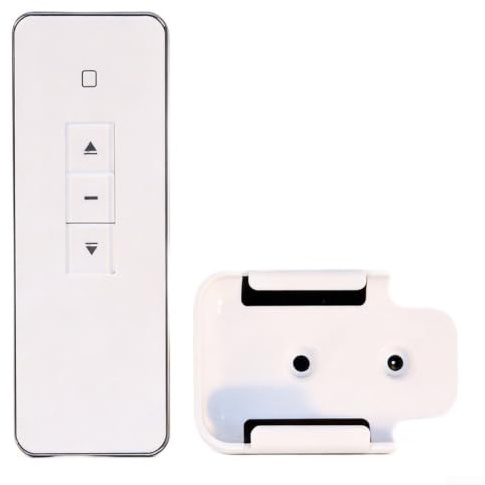 Smart WLAN-gardinstyrning för elektriska fönsterluckor, fjärrkontroll med appkontroll, kompatibel med smarta hemsystem, enkel installation i 86 mm infälld låda, vit