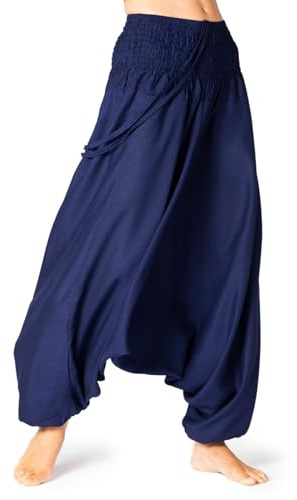 PANASIAM, Pantalon Bouffant, Bleu, Taille unique