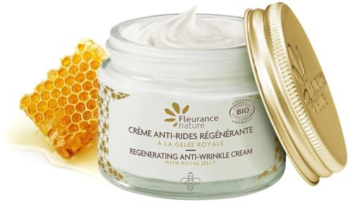 Fleurance Nature- Crème anti-rides régénérante à la gelée Royale- 50ml- Crème visage jour hydratante certifié Bio Cosmos Ecocert- Soin facial femme crème de jour - fabriqué en France - 21156 (1)