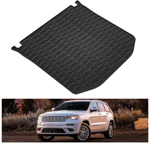 KIWI MASTER Cargo Mat for 2011-2021 Jeep Grand Cherokee, OEM Replacement 82212085, Custom Fit All Weather Rear Cargo Liner, Heavy Duty TPE Tray Trunk Mat, Black
