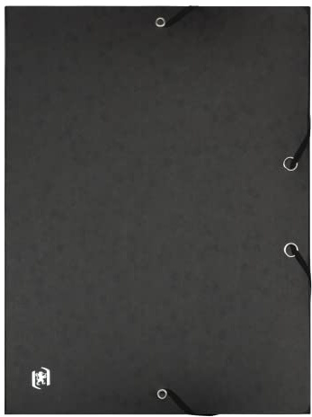 Oxford Sammelbox A4, Top File +, aus Karton, 2,5 cm Rückenbreite, schwarz, 12 Stück