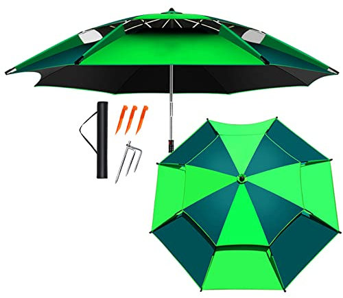 Outdoor Umbrellas Waterproof Fishing Umbrella Shelter, Shading, Ventilation, with 360° Rotation Pole, for Beach Sun Sail Shade Canopy, Dining Tables, Pool, Patio Sunshade good