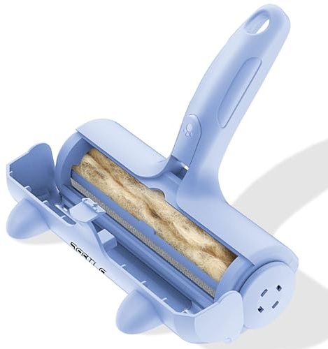 Sebtle Pet Hair Remover Roller,Reusable Animal Hair Removal Brush for Dogs and Cats,Lint Remover Easy to Clean Pet Fur from Carpet,Sofa,Bedding,Furniture and Rugs,Blue | Lint Roller for Pet Fur from Carpet,Sofa,Bedding,Furniture and Rugs
