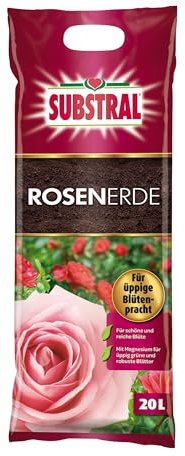 Substral Rosenerde Blumenerde Qualitätserde für Zierpflanzen 20l Erde Anzuchterde für Rosen und weitere Zierpflanzen - Auch zur Cannabis Anzucht geeignet