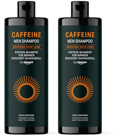 by Amazon - Champú Caffeine Men, 2 x 400 ml
