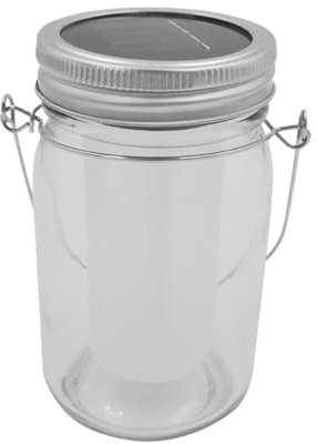 Gadpiparty Dekorative Wandleuchte mit Solarbetriebener Umweltschutzfunktion aus Glas Weiß als Hängende Außenlampe für Garten und Innenhofbeleuchtung