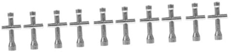 DOITOOL 5 Sätze Steckschlüssel Rc-auto-wartungswerkzeuge Metallschlüsselhülsensatz Ports-design Kompakt Leicht Universelle Kreuzschlüsselhülsen 2 Stück * 5