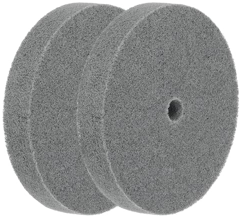 QUARKZMAN 2pcs 6 x 1 180 Grana 5P Nylon fibre Ruota di Lucidatura con 5/8 Albero, Ruota Smerigliatrice Banco Abrasivo Lucidatura Smerigliatura Ruote Disco Lucidatura