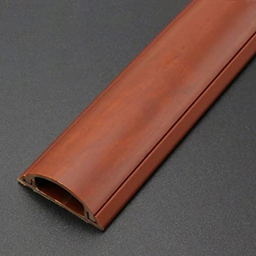XUCAJING Canal de Gestión de Cables, Pasacables con Veta de Madera para Pared, Pasacables Debajo Del Escritorio con Adhesivo, Fácil de Instalar/Style 5/3 Cable