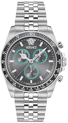 Versace Herren Chronograph Quarz Armbanduhr Greca Chr Wave