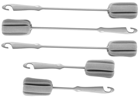 IMIKEYA 5pcs Bottle Brush Long Handled Sponge Cup Cleaner for Glasses Mugs Bottles Soft Brush for Cleaning