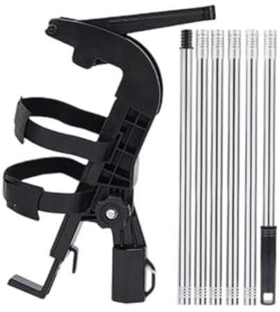 Wespenspray VerläNgerungsstangen Adapter | Sprühdosen Verlängerung Adapter | Sprühdosenhalter mit 1,6/2/2,4 m Teleskopstange | Einstellbarer Winkel langreicher Sprühdosenauslöser Griff für Hornissen