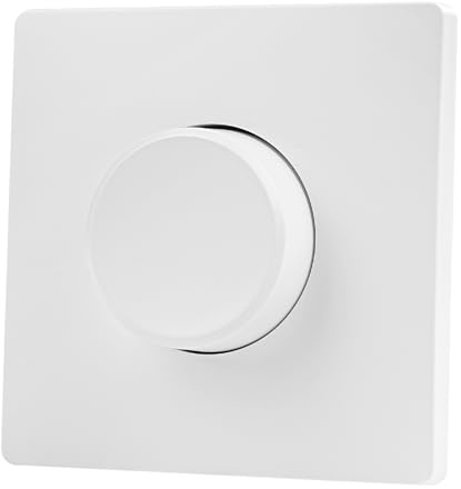 Dimmer da 100 – 240 V per lampade a LED, interruttore dimmer girevole, collegamento a 5 – 300 W, triac dimmerabile, adatto per lampade a LED dimmerabili, lampadine a incandescenza e alogene.