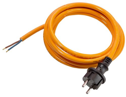 as - Schwabe PUR Cordon d'Alimentation pour Chantier de 3 m Câble Robuste 230V, 16A, Gaine Extérieure en Polyuréthane H07BQF 2x1,5 IP44 Fabriqué en EU I 70914