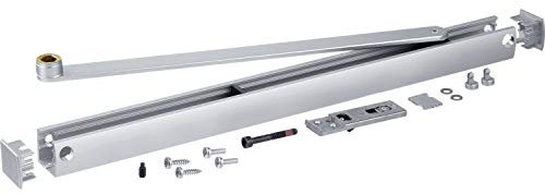 Gleitschiene TS 5000 Ecline mit integrierter Öffnungsunterstützung, Silber