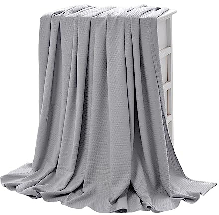 Deno Coperta di raffreddamento leggera - Trapunta estiva sottile - Trapunta rinfrescante traspirante leggera e sottile in fibra di per la casa