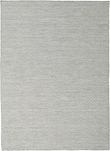 RugVista Kelim Honey Comb, Teppich, Modern, 290 x 210 cm, Rechteckig, Niedriger Stapel, Wohnzimmer, Esszimmer, Schlafzimmer, Nur chemische Reinigung, Care & Fair Zertifiziert, Grau