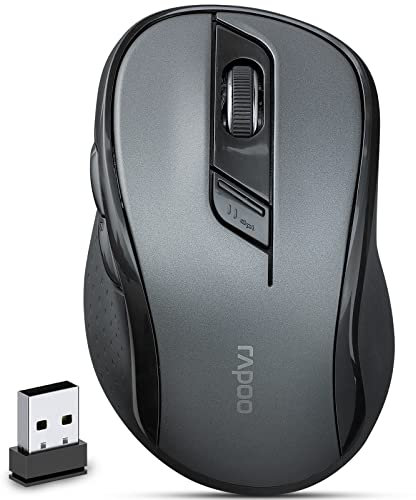 Rapoo M500 Silent Multi-mode Wireless Optical Mouse - Black