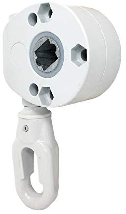 DIWARO.® | Schneckengetriebe für Markisen | 9:1 | Kunststofföse | 13,1mm Innenvierkant | RAL 7035 lichtgrau | Markisengetriebe