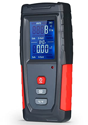 Irfora Hochpräzises Handheld Mini Digital LCD EMF Tester Elektromagnetisches Feld Strahlungsdetektor Meter Dosimeter Tester Counter