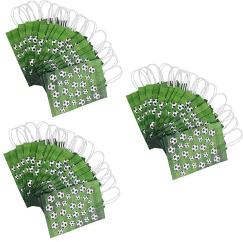 minkissy 48 Stück Fußball Geschenktüten Partytüten Sport Partygeschenke Verpackungstüten Für Verpackungstüten Für Süßigkeiten Leckereien Fußball Snacktüten Partytüten Zum