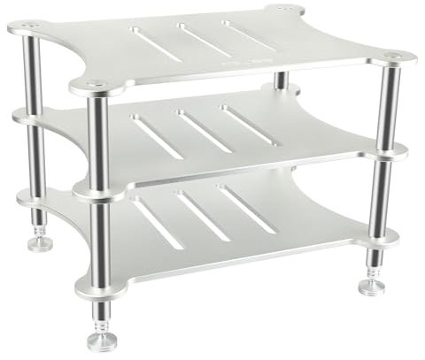 YHWKGZ Audio Rack Hi Fi Regal, Geteiltes Phonoschrank, Superstarker Record Player Stand, Atmungsaktiver Hi Fi Regal mit offenem Kreislauf, Perfekt for Ecken und kleine Räume
