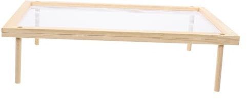 Amosfun Séchoir à Nouilles Support à Spaghetti En Bois Alimentaire, Pied Antidérapant, Structure Simple, Usage Intérieur Et Extérieur, Séchoir à Fruits Et Légumes, Étagère De Séchage 1 Couche
