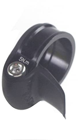 Collier de serrage de selle de vélo, collier de serrage de selle, collier de serrage de tige de selle de vélo avec caoutchouc fixe 31,8 mm 34,9 mm for 27,2 mm 31,6 mm Accessoires de vélo étanches(Blac