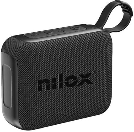 Nilox Cassa Bluetooth Portatile e Compatta, Speaker Bluetooth Potente 5W, Design Moderno e Sportivo, Durata Batteria Fino a 4.5 ore