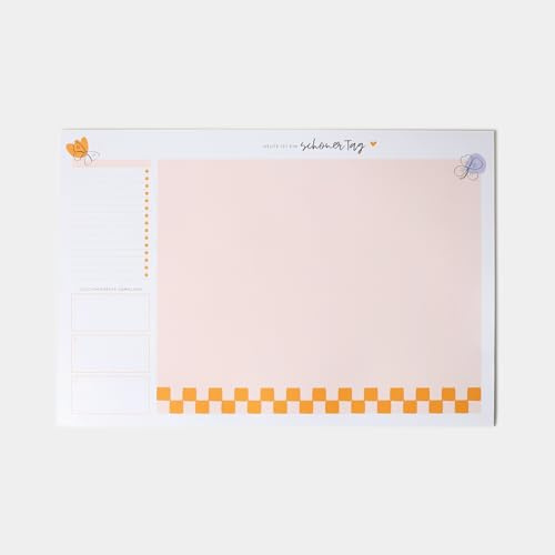 Odernichtoderdoch® Schreibtischunterlage 'Schöner Tag' - kreativer Schreibtischplaner für Deine täglichen Glücksmomente, 30 Blatt, 46,5 x 32,0 cm