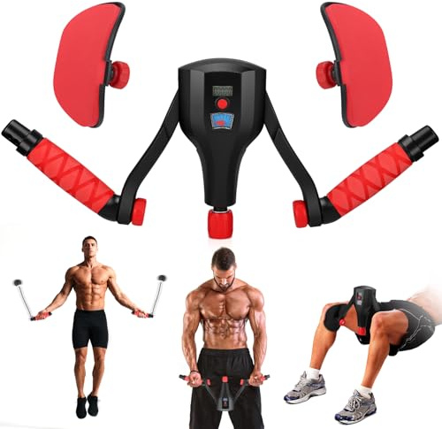 Oberschenkeltrainer, Beckenbodentrainer für Männer,Beinpresse für Zuhause 0-132 lb, Beckenboden Trainer mit Messgerät für Damen und Herren, Fitnesstrainer für die Gesäßschenkel
