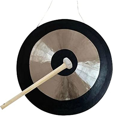 gong klingel percussion instrumente klangschalen 40–80 cm, inklusive Gongschlägel. Fokus auf Klangfarbe(Color:45cm,Size:)