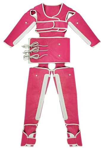 400W Lymphdrainage-Schlankheitsgerät, Lymphmassagegerät, Drucktherapie-Schlankheitsmassagegerät, Bein-, Fuß-, Taillen-, Arm-Schlankheitsset, Lymphdrainage-Massagegerät, einfach einzustellen (Rosa)