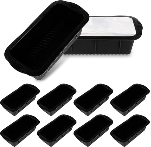 10Pcs Ice Cube Block Molds Large, Silicone Moulds for Ice Bath, Easy Release Reusable Giant Trays Making 4.7lbs Ice Cubes for Coolers