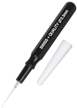 Precision Oiler Pen - 7 cm klocksmörjmedel, applikator, fin nål klockreparationsverktyg, effektiv professionell rengöringsolja | expertklockor underhållstillbehör för reparationsverkstäder experter