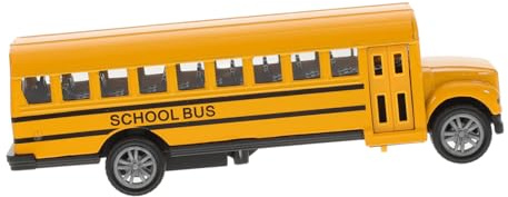 Toddmomy Autobús Escolar de Juguete para Niños, Modelo de Autobús de Aleación con Retroceso (pequeño, 1:32)