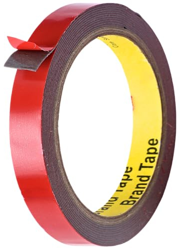 Nastro di montaggio professionale 4218P Nastro biadesivo in schiuma viscoelastica ad alte prestazioni ed extra-forte. Impermeabile; adatto per metallo vetro plastica settore (Grigio, 10 mm x 3 metri)