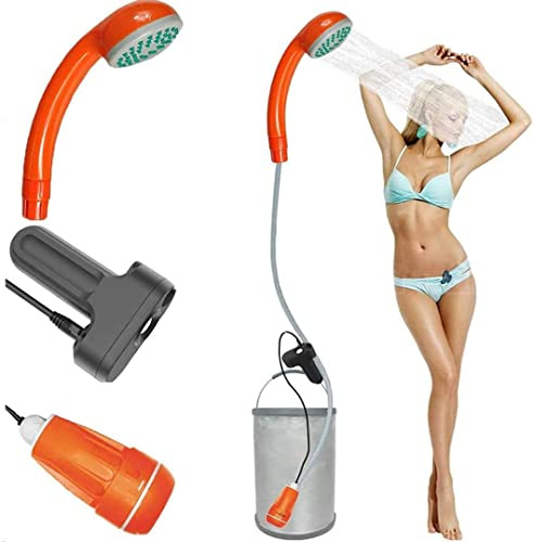 FLYFISH Camping Dusche Set Tragbare Outdoor-Camping-Dusche Campingdusche mit Tauchpumpe für Private dusche Auto waschen pet Baden Pflanzen wässern