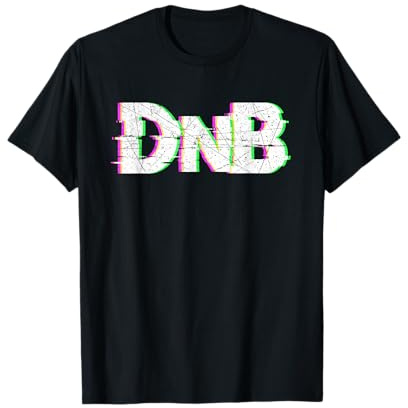 DnB Glitch Effekt | Drum & Bass Rave Dubstep Electro T-Shirt